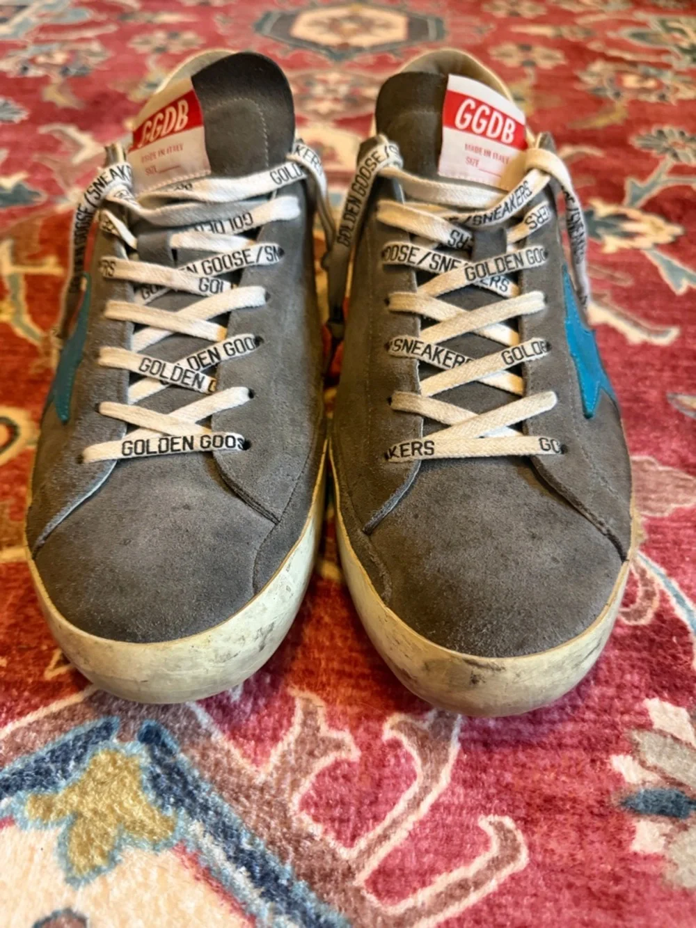 Golden Goose Men’s Superstar Gray Suede Sneakers Size 45 - Picture 3 of 11